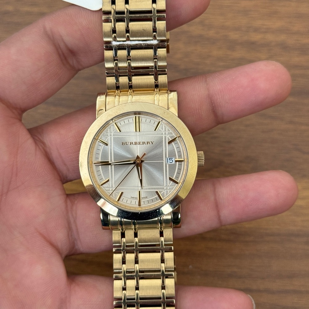 Burberry Heritage Watch Gold Men's